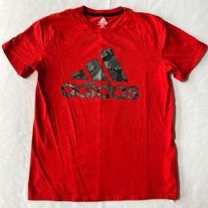 Adidas Short Sleeve Shirt. Very good condition. Size Medium (10-12).